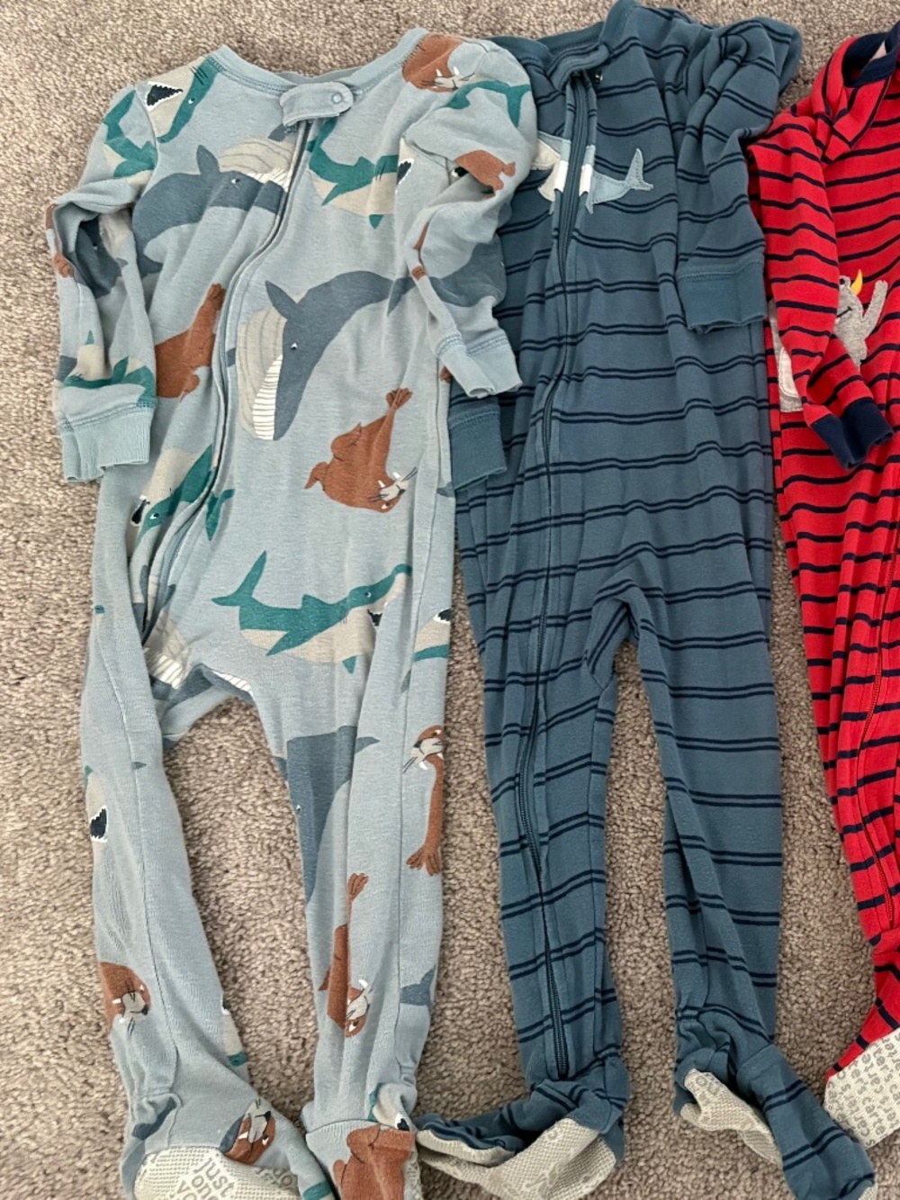 Lot of Footed Pajamas - 24m and 2T